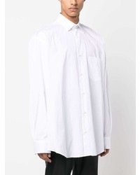 Chemise à manches longues imprimée blanche Vetements