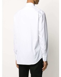 Chemise à manches longues imprimée blanche DSQUARED2