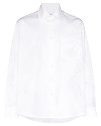 Chemise à manches longues imprimée blanche Marine Serre