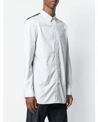 Chemise à manches longues imprimée blanche Junya Watanabe MAN