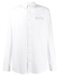 Chemise à manches longues imprimée blanche Napa Silver