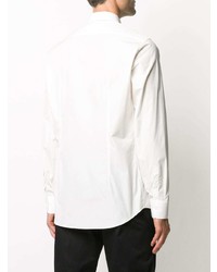 Chemise à manches longues imprimée blanche Off-White