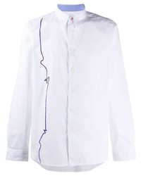 Chemise à manches longues imprimée blanche PS Paul Smith