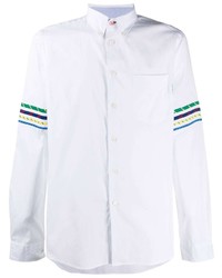 Chemise à manches longues imprimée blanche PS Paul Smith