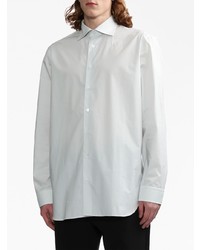 Chemise à manches longues imprimée blanche Raf Simons