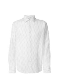 Chemise à manches longues imprimée blanche Xacus