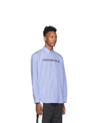 Chemise à manches longues imprimée bleu clair Vetements