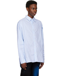 Chemise à manches longues imprimée bleu clair Ader Error