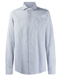 Chemise à manches longues imprimée bleu clair BOSS HUGO BOSS