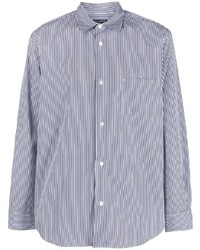 Chemise à manches longues imprimée bleu clair Comme des Garcons Homme