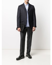 Chemise à manches longues imprimée bleu clair Comme des Garcons Homme Deux