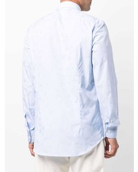 Chemise à manches longues imprimée bleu clair Etro