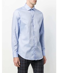 Chemise à manches longues imprimée bleu clair Etro