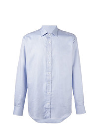 Chemise à manches longues imprimée bleu clair Etro