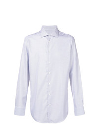 Chemise à manches longues imprimée bleu clair Etro