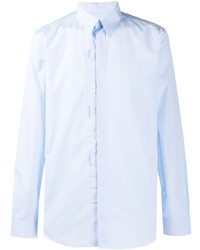 Chemise à manches longues imprimée bleu clair Givenchy