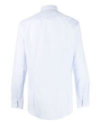 Chemise à manches longues imprimée bleu clair Corneliani