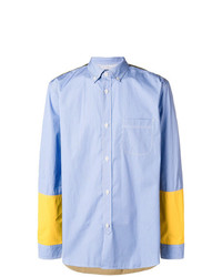 Chemise à manches longues imprimée bleu clair Junya Watanabe MAN