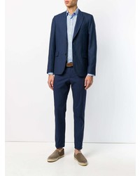 Chemise à manches longues imprimée bleu clair Etro