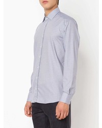 Chemise à manches longues imprimée bleu clair Etro