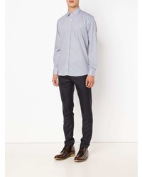 Chemise à manches longues imprimée bleu clair Etro