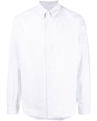 Chemise à manches longues imprimée bleu clair MM6 MAISON MARGIELA