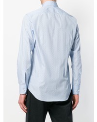 Chemise à manches longues imprimée bleu clair Etro