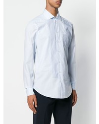 Chemise à manches longues imprimée bleu clair Etro