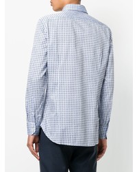 Chemise à manches longues imprimée bleu clair Etro