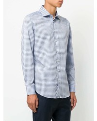 Chemise à manches longues imprimée bleu clair Etro