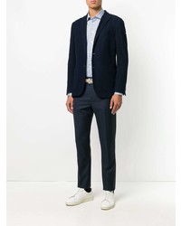 Chemise à manches longues imprimée bleu clair Etro