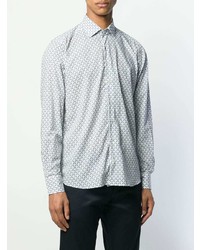 Chemise à manches longues imprimée bleu clair Etro