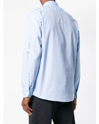 Chemise à manches longues imprimée bleu clair Corelate