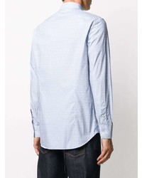 Chemise à manches longues imprimée bleu clair Etro