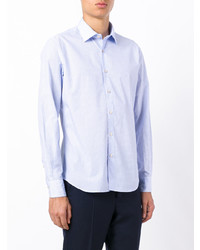 Chemise à manches longues imprimée bleu clair Xacus