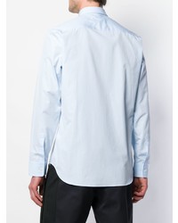 Chemise à manches longues imprimée bleu clair Maison Margiela