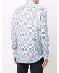 Chemise à manches longues imprimée bleu clair Etro