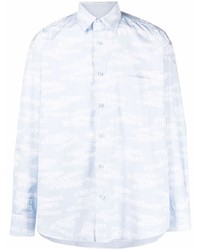 Chemise à manches longues imprimée bleu clair Vetements