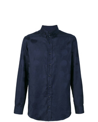 Chemise à manches longues imprimée bleu marine Vivienne Westwood