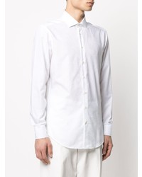 Chemise à manches longues imprimée cachemire blanche Etro