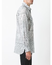 Chemise à manches longues imprimée grise Vivienne Westwood MAN