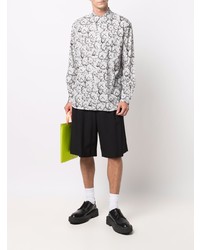 Chemise à manches longues imprimée grise Comme Des Garcons SHIRT