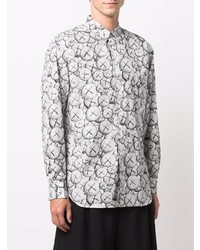 Chemise à manches longues imprimée grise Comme Des Garcons SHIRT