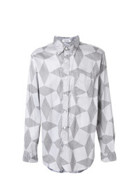 Chemise à manches longues imprimée grise Engineered Garments