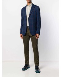 Chemise à manches longues imprimée grise Etro