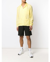 Chemise à manches longues imprimée jaune John Elliott