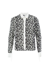Chemise à manches longues imprimée léopard blanche et noire Takahiromiyashita The Soloist