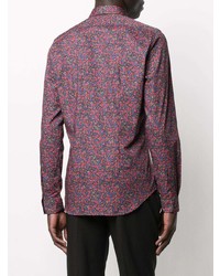 Chemise à manches longues imprimée multicolore PS Paul Smith