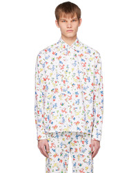 Chemise à manches longues imprimée multicolore Adam Jones