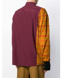 Chemise à manches longues imprimée multicolore Marni